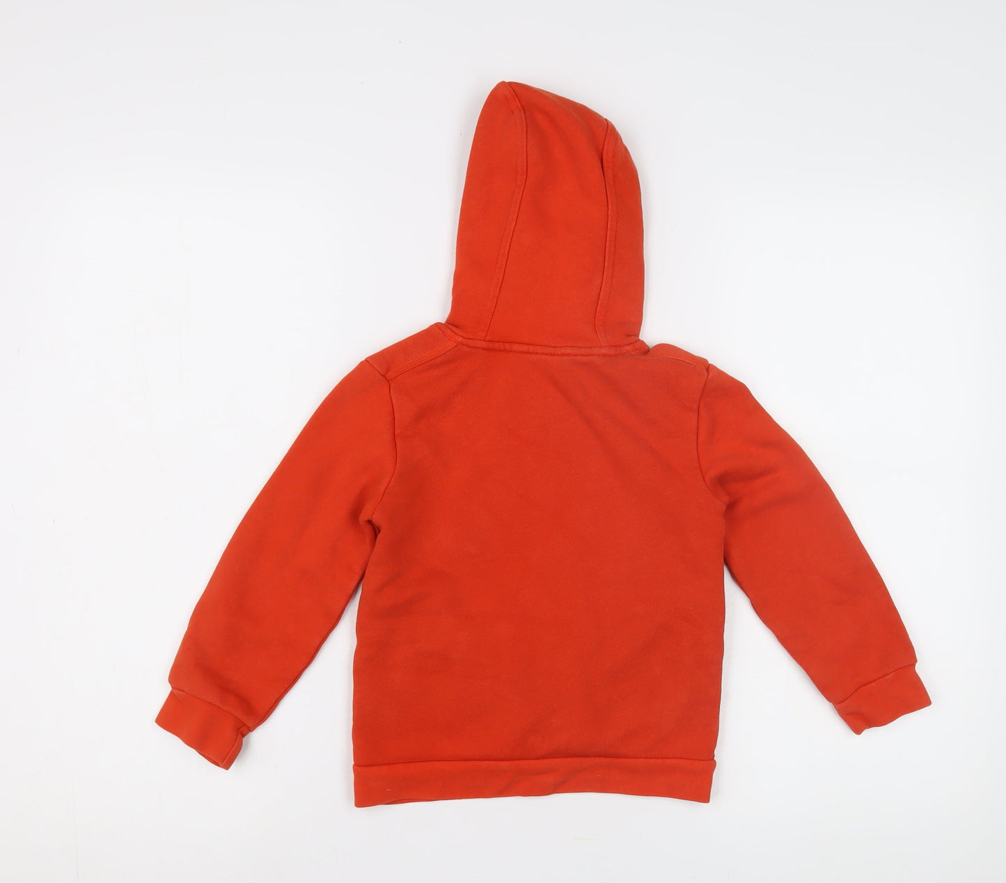 Adidas Boys Orange Hoodie, 5-6 Years, Casual Sportswear