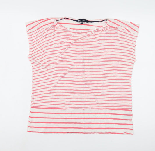 Crew Clothing Company Women's Multicoloured Striped Top Size 12