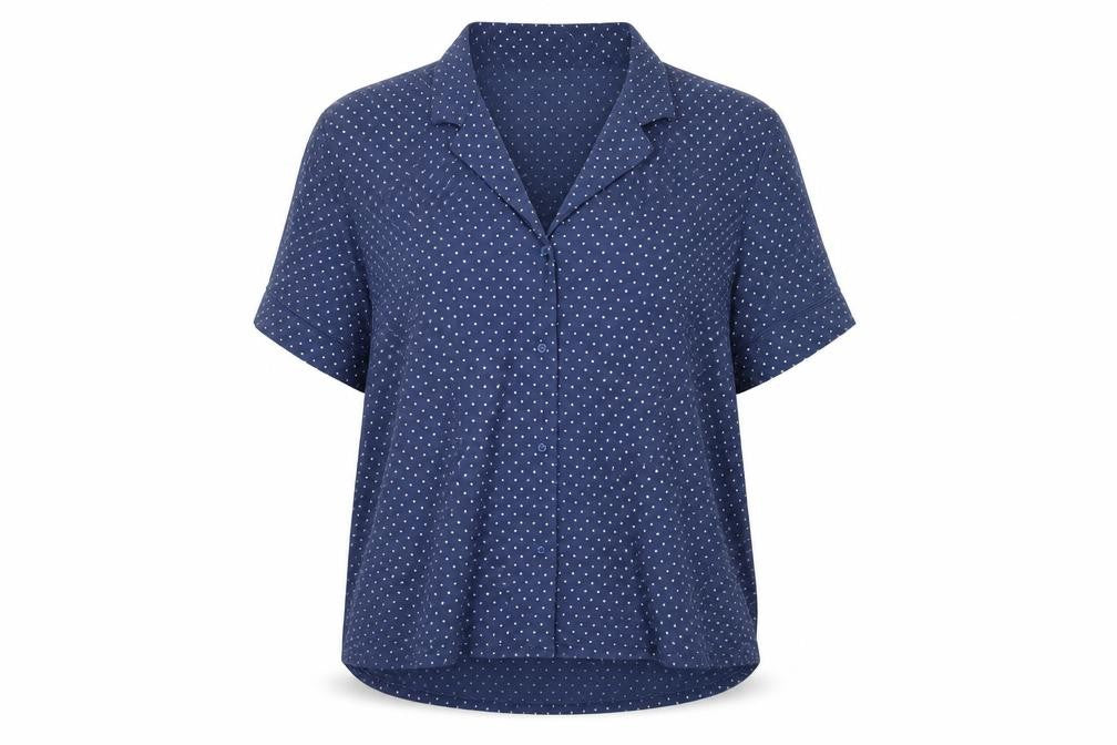GapBody Women's Blue Polka Dot Pyjama Top L