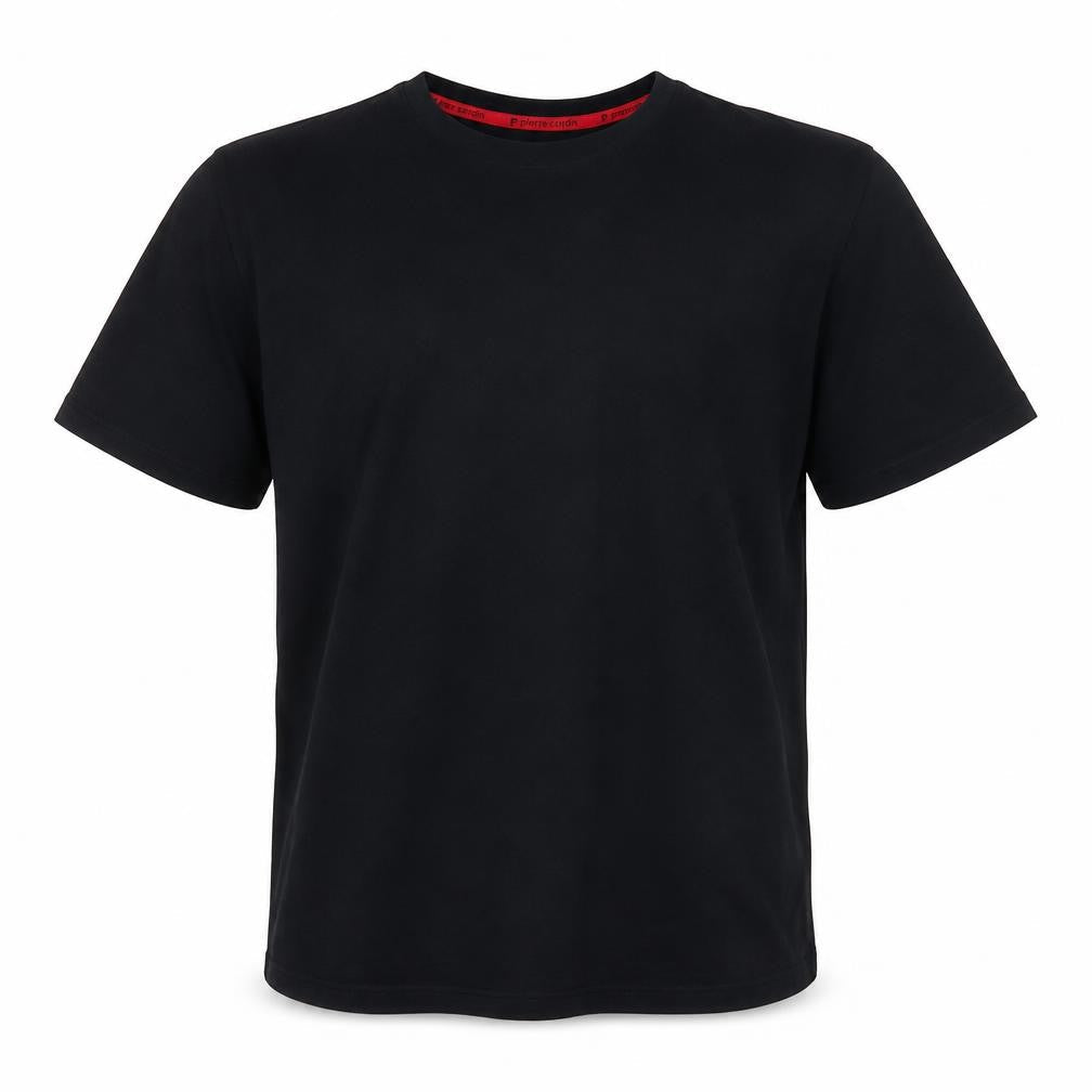 Mens UK Size L Pierre Cardin Black  Cotton T-Shirt