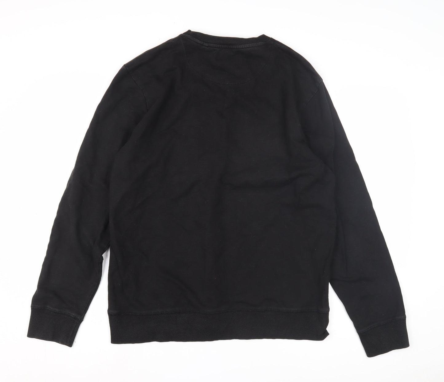 Next Men's Black Graphic Print Sweatshirt L