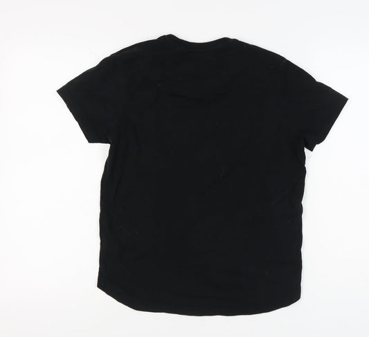 Brave Soul Boys Black Basic Logo T-Shirt - S
