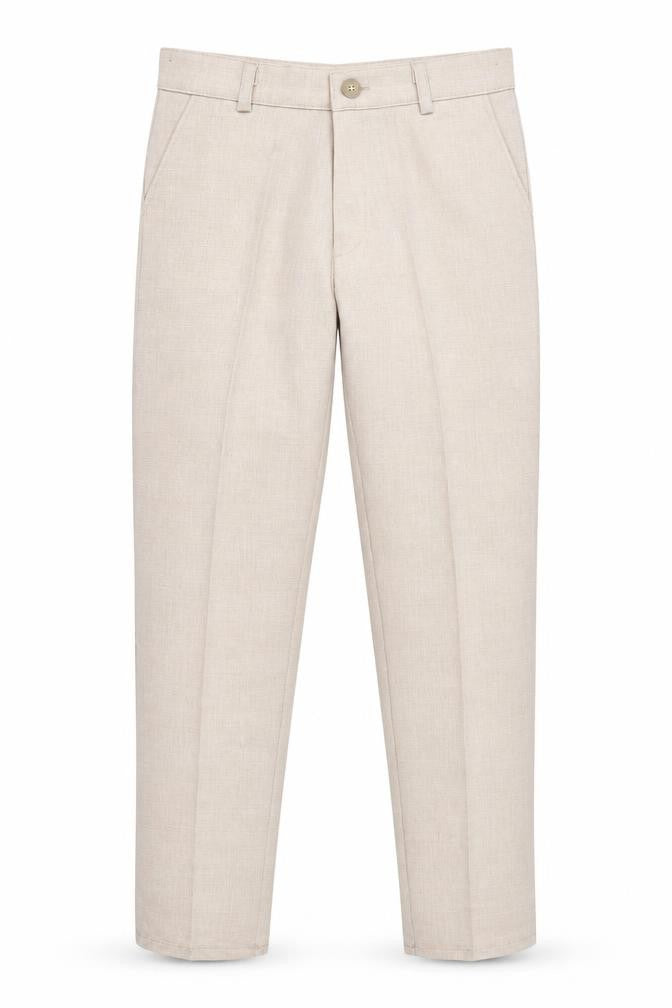 Terry Boys Beige Dress Pants Size 6 Years Formal
