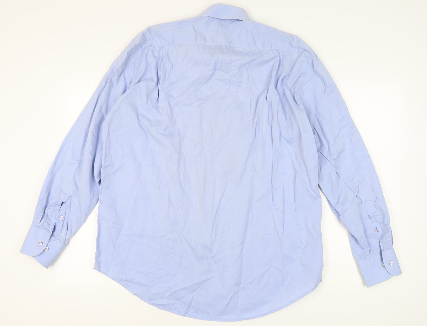 David Saddler Men's Blue XL Dress Shirt Classic