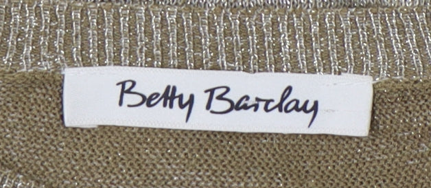Betty Barclay Women's Gold Pullover Jumper Size 12