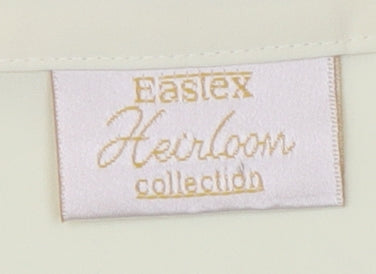 Eastex Women's Ivory Long Sleeve Button Blouse Size 16