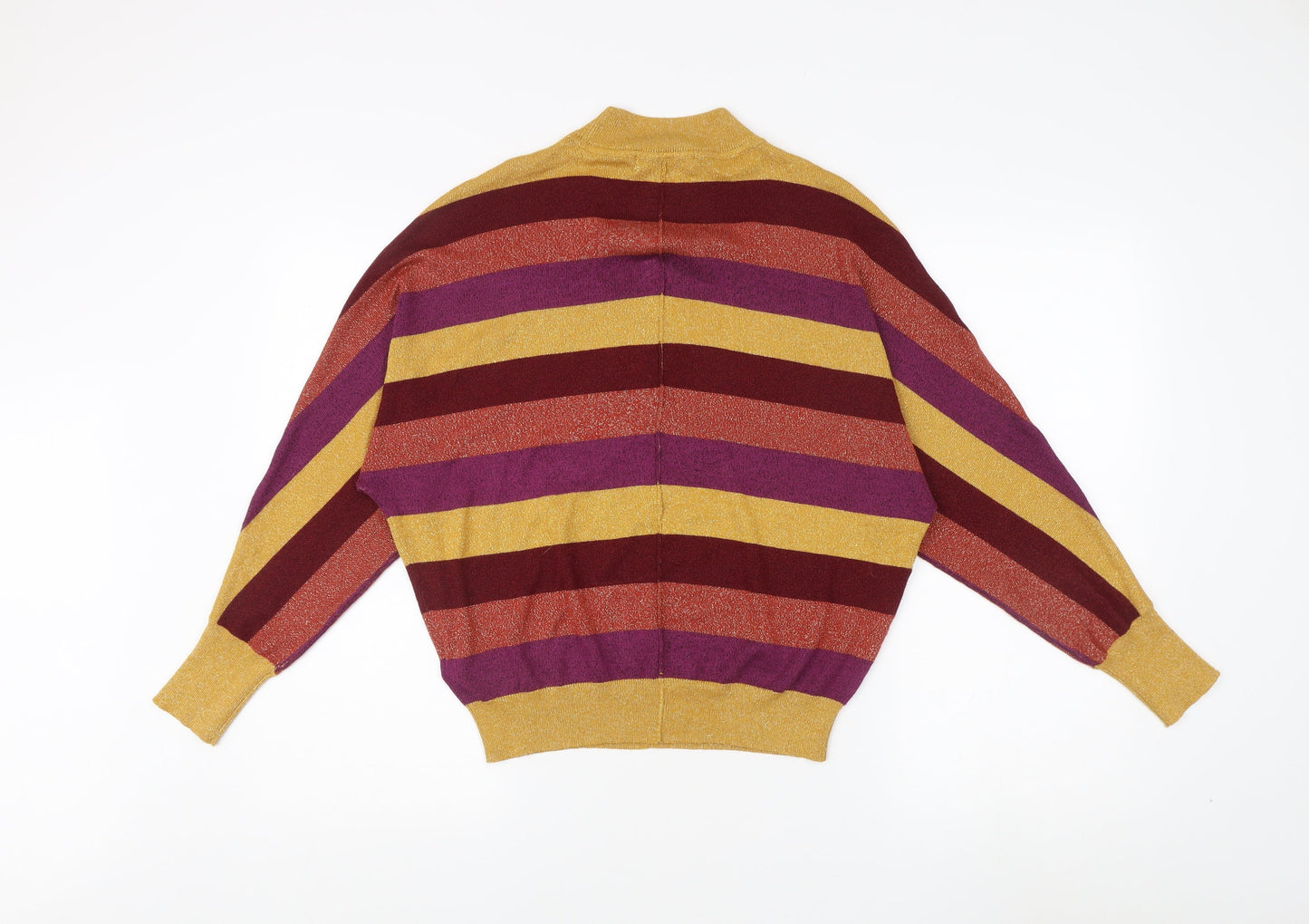 Marks and Spencer Women's Multicoloured Striped Pullover S
