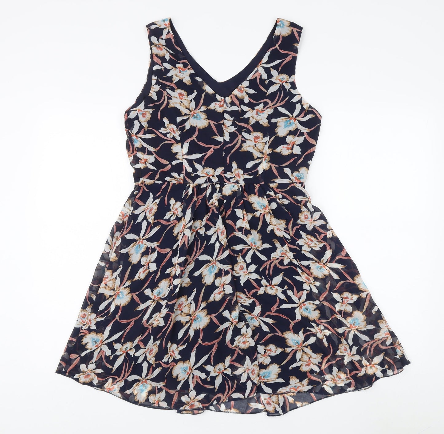 Jasmine Women's Multicoloured Floral A-Line Dress - Size 10