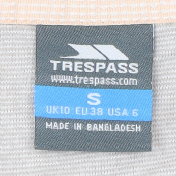 Trespass Women's Beige Zip Fleece High Neck Size 10