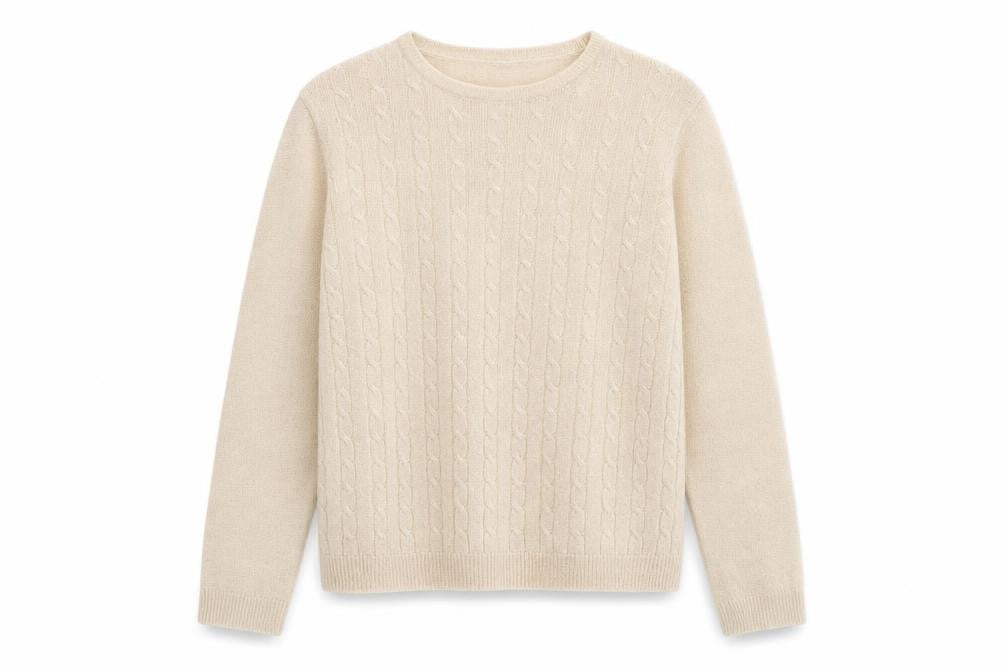 Honor Millburn Women's Beige Cable-Knit Jumper M