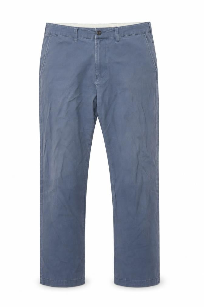 Marks and Spencer Men's Blue Straight Trousers Size 36