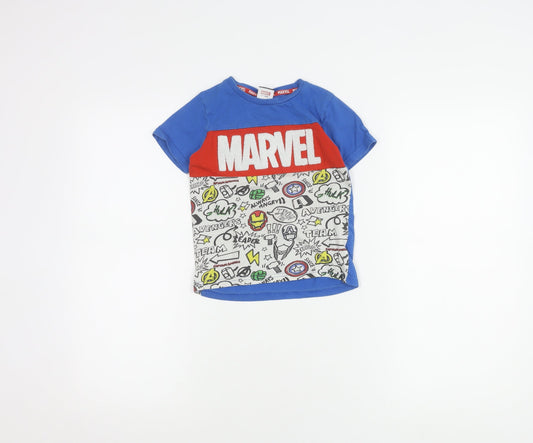 Marvel Boys Blue Avengers T-Shirt, Size 4-5 Years