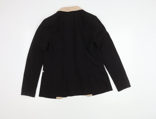 Forever 21 Women's Black Beige Suit Jacket Size 8