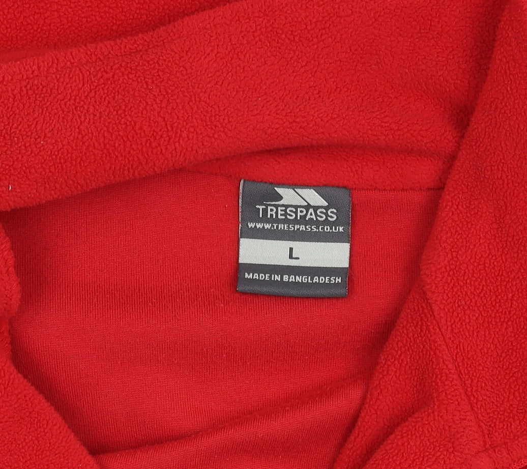 Trespass Red Fleece Pullover Sweatshirt L