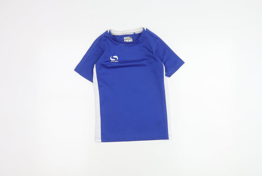 Sondico Boys Blue Athletic T-Shirt, 5-6 Years, Short Sleeve Jersey