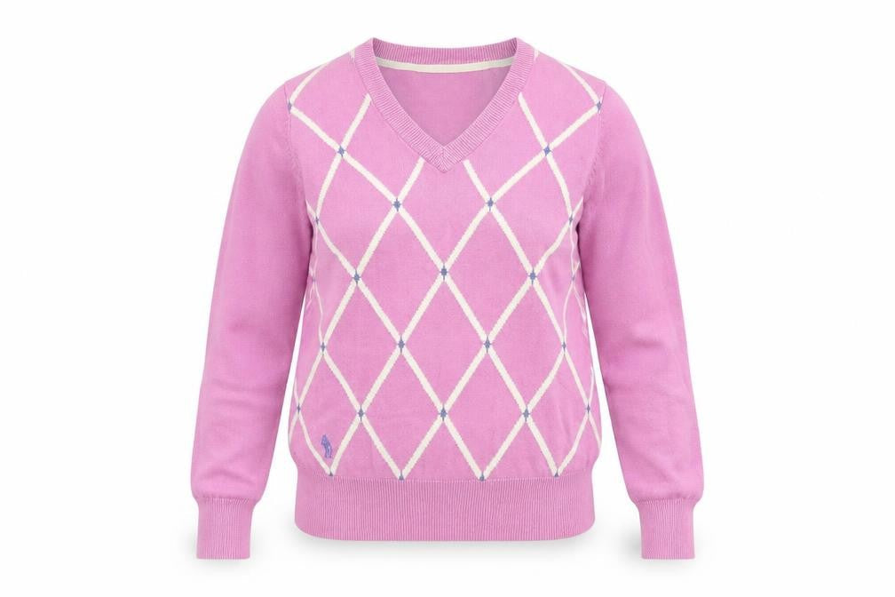 Womens UK XS Regular Glenmuir Pink Pullover