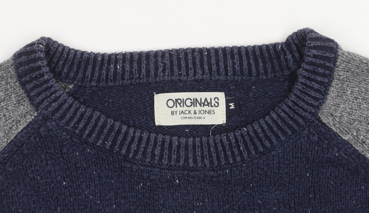 Jack & Jones Men's Blue M Logo Pullover Jumper
