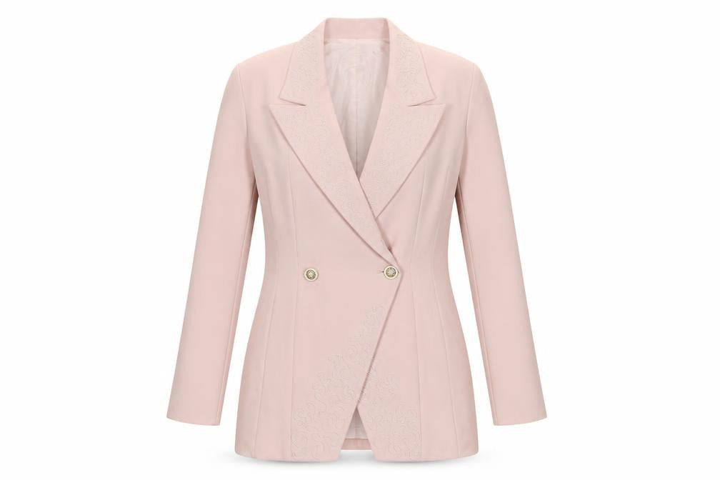 Condici Women's Pink Blazer Size 10 Double-Breasted