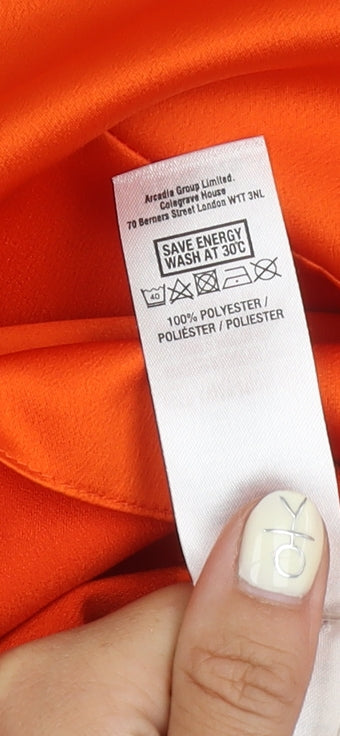 Dorothy Perkins Women's Orange Top - Size 22