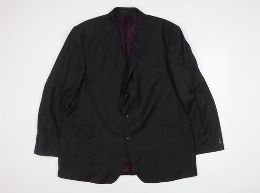 Austin Reed Men's Black Wool Blazer Size 48S