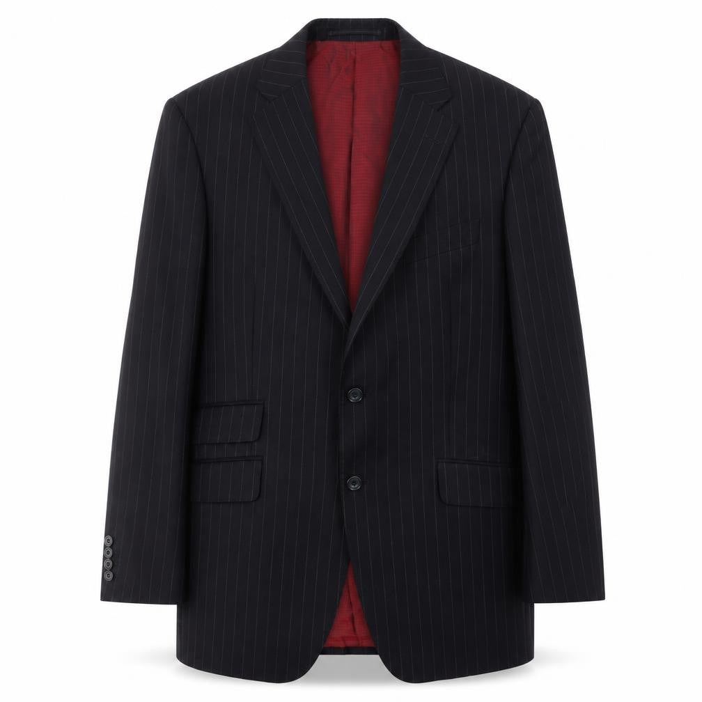 Marks and Spencer Men's Blue Striped Blazer 38R