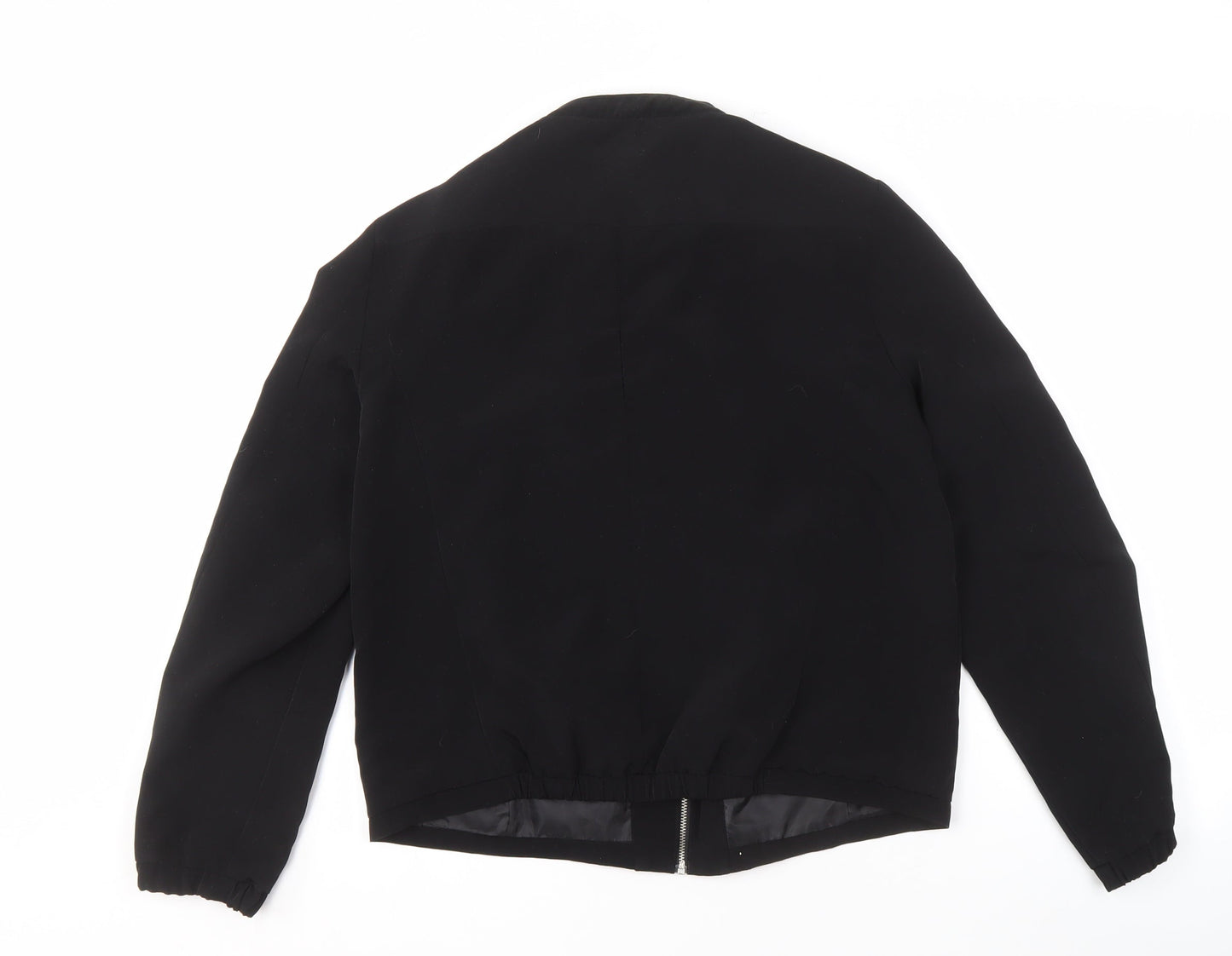 H&M Women's Black Mid-Length Jacket Size 12