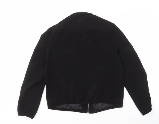 H&M Women's Black Mid-Length Jacket Size 12