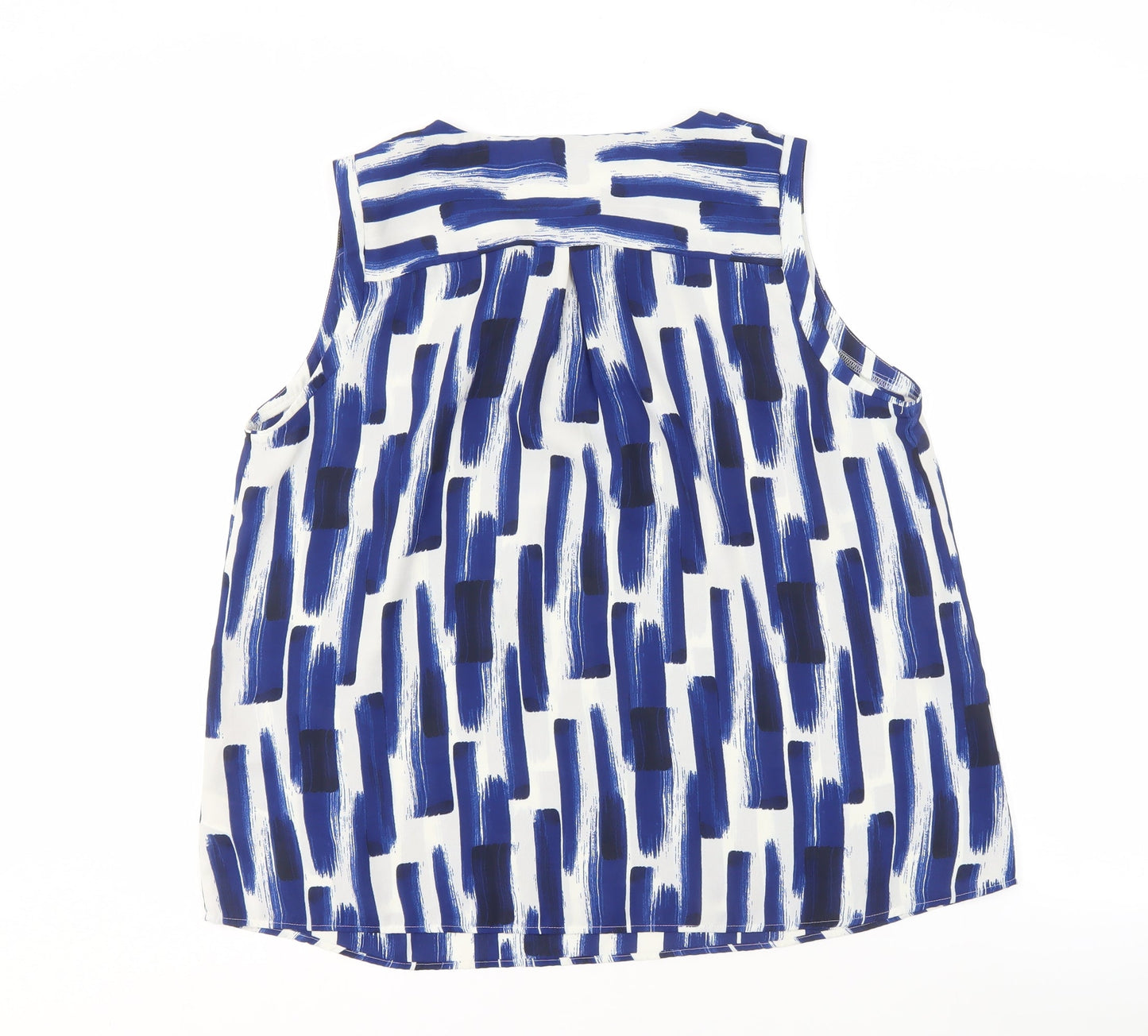 Marks and Spencer Women's Blue Geometric Blouse