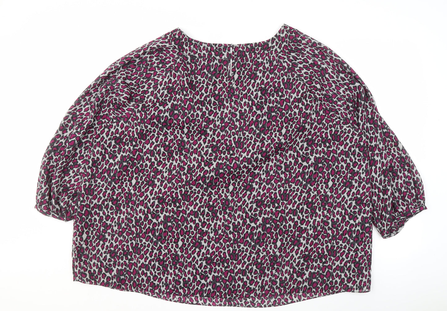 Windsmoor Women's Pink Animal Print Blouse Size 24