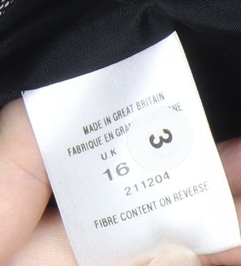Alexon Women's Grey Suit Jacket Size 16 Wool Blend