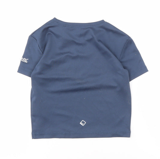 Regatta Boys' Blue Graphic T-Shirt 3-4 Years - Active Cycling Top
