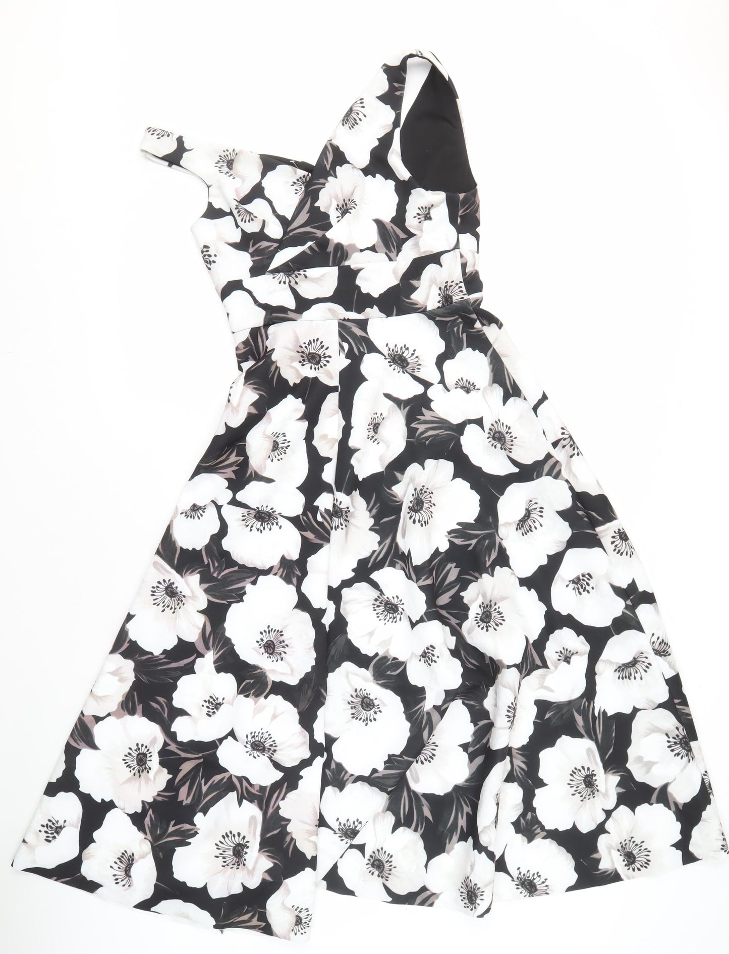 ASOS DESIGN Women's Black Floral Dress Size 12
