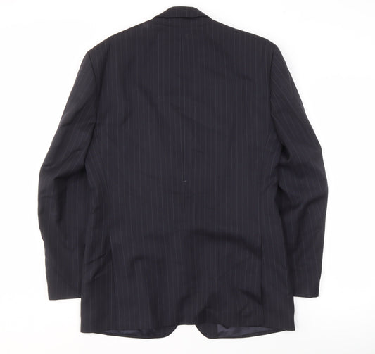 Centaur Men's Black Striped Suit Jacket 38 Regular