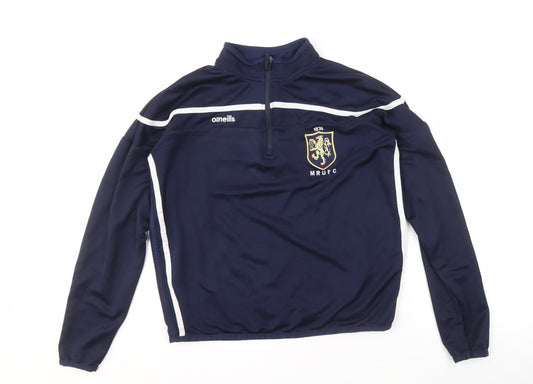 Unisex Adults UK 12 Regular O'Neills Blue Full Zip Sweatshirt