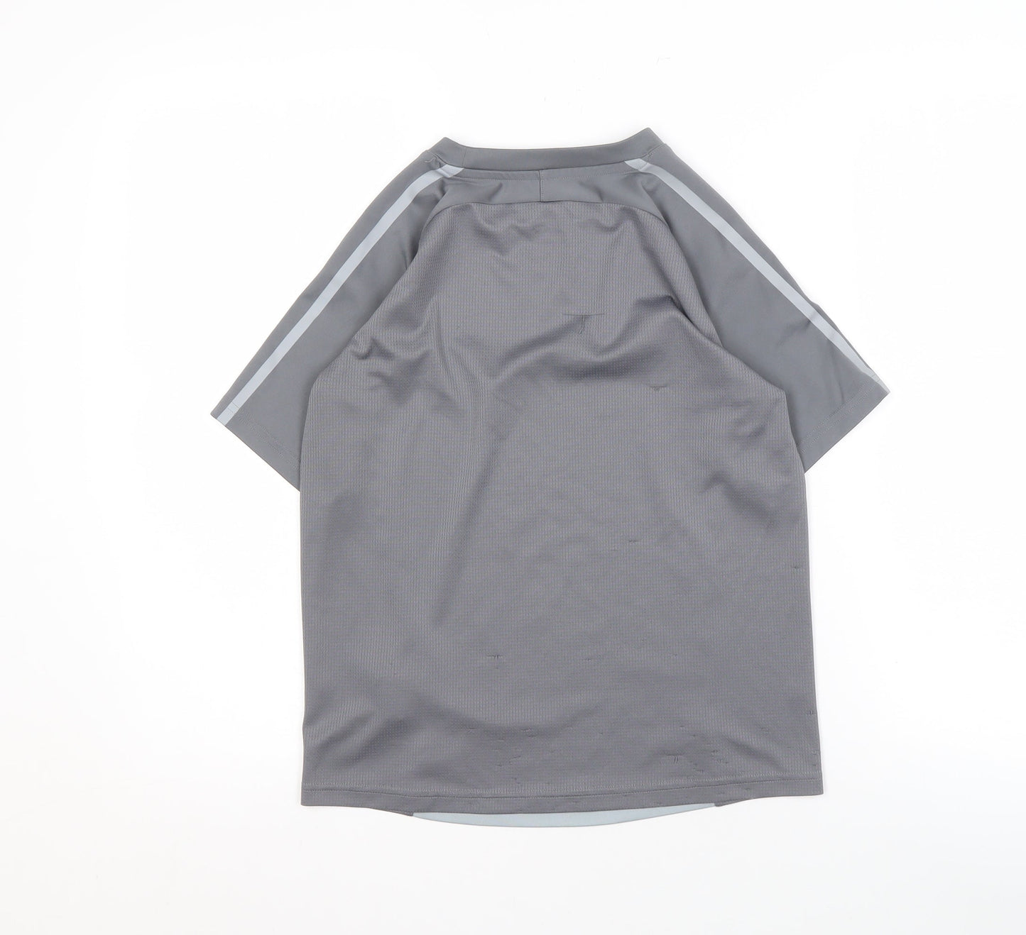 Puma Boys Grey T-Shirt, Size 11-12, Breathable Activewear