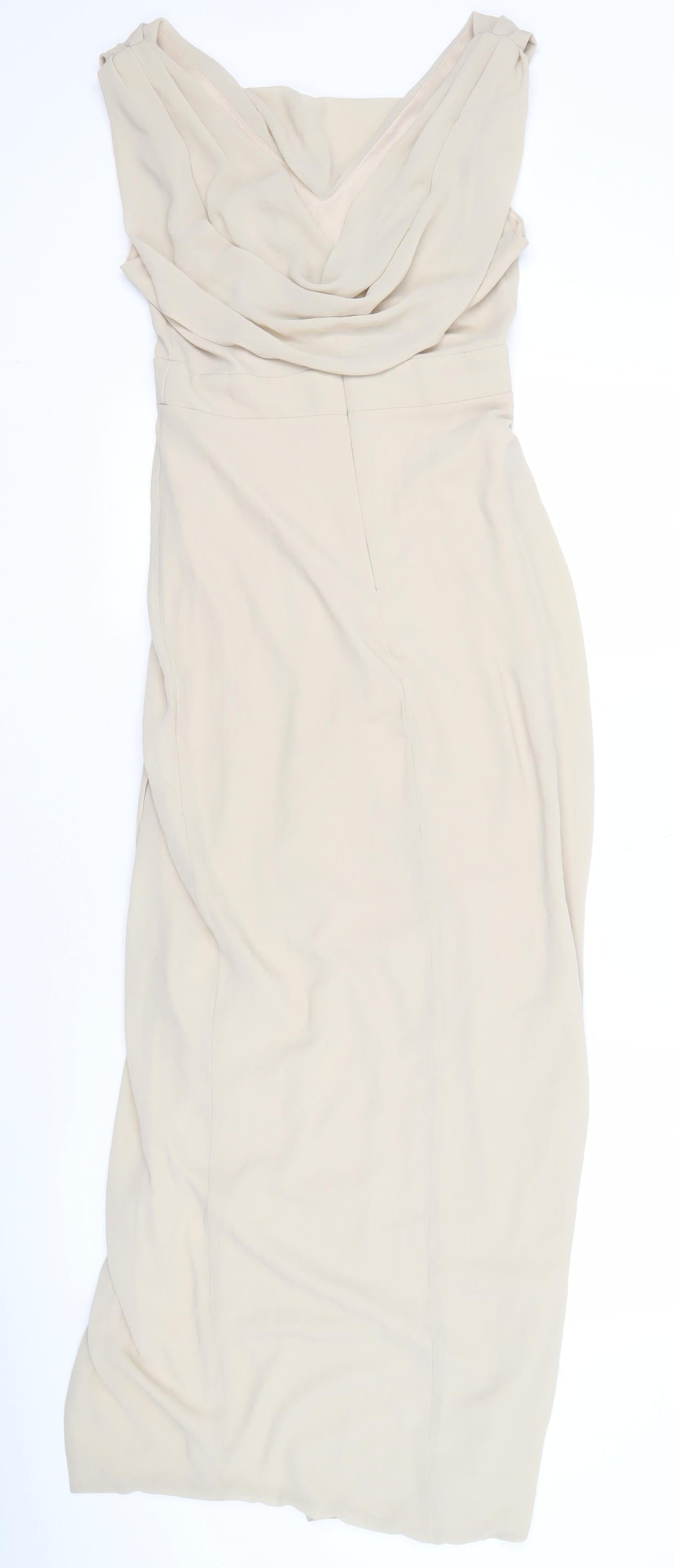 TFNC London Women Beige Maxi Dress Size 8