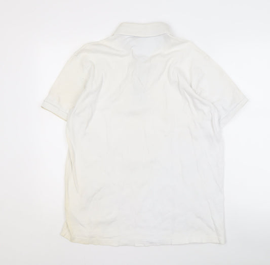 Tommy Hilfiger Men's White XL Polo Shirt