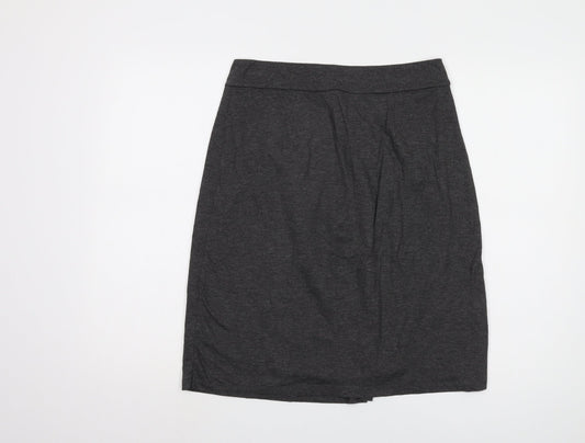 White Stuff Women's Grey Knee Length Pencil Skirt Size 10