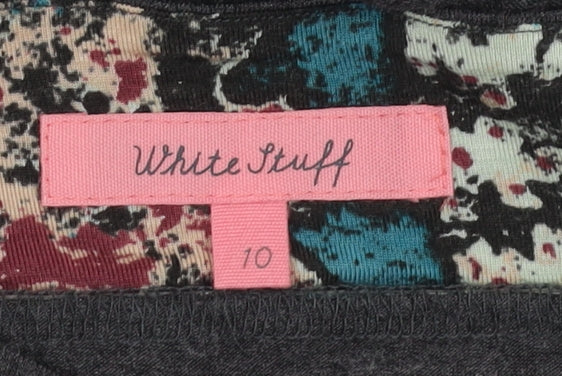 White Stuff Women's Grey Knee Length Pencil Skirt Size 10