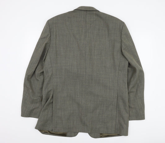 Magee Men's Grey Blazer 42R Check Tweed Classic Formal