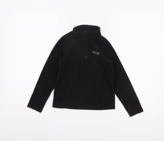 Regatta Boys Black 5-6 Yrs 1/2 Zip Sweatshirt