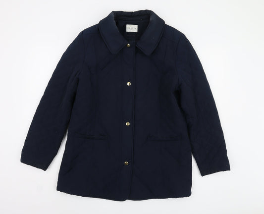 Eastex Women's Blue Quilted Jacket, Size 12, Elegant & Casual