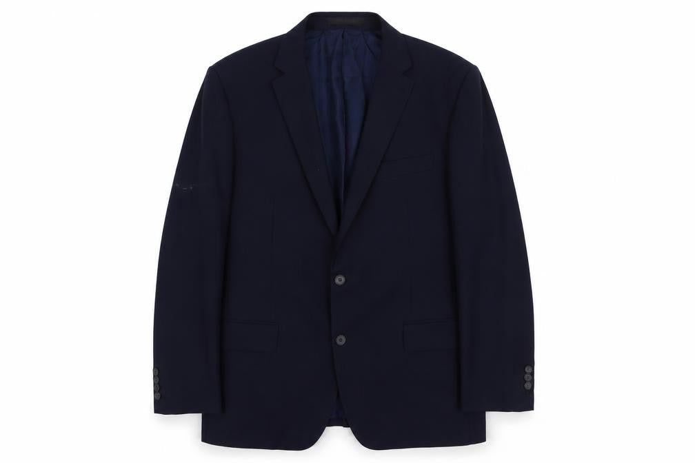 Mens 44 Chest Regular Jeff Banks Blue Two-Button Blazer