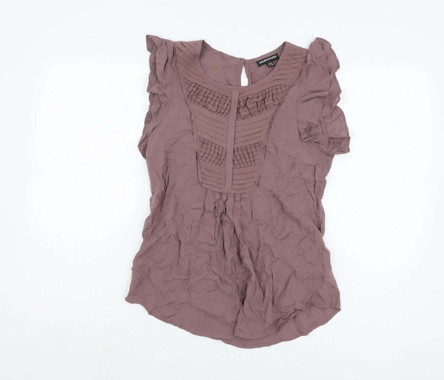 Warehouse Women's Purple Sleeveless Blouse Size 10