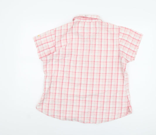 Regatta Women's Pink Plaid Button-Up Shirt Size 20