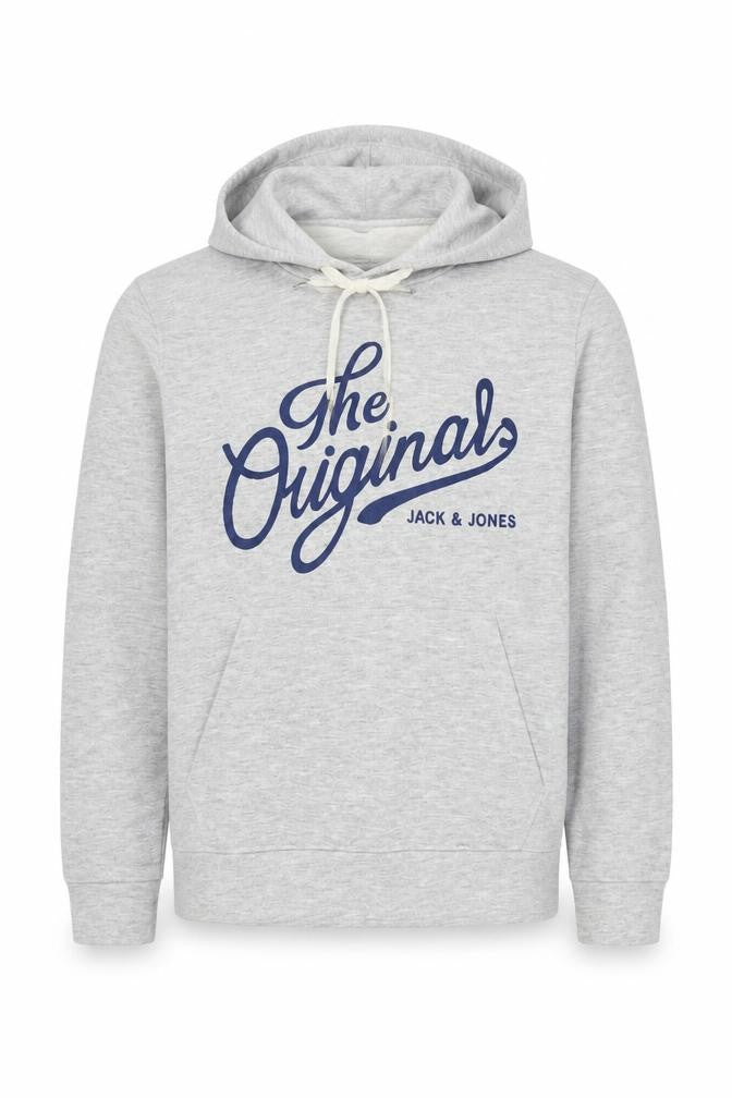 Mens UK L Regular JACK & JONES Grey Pullover Hoodie