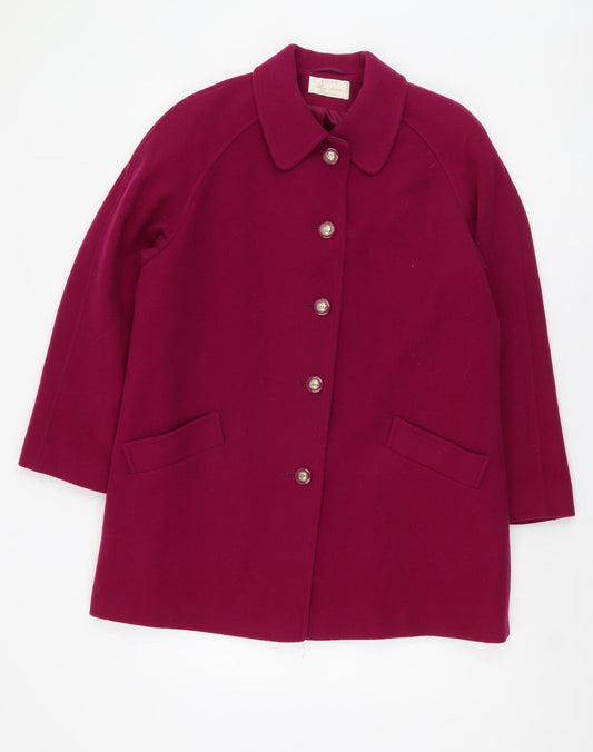 Eastex Women's Red Wool Overcoat Size 12 Vintage