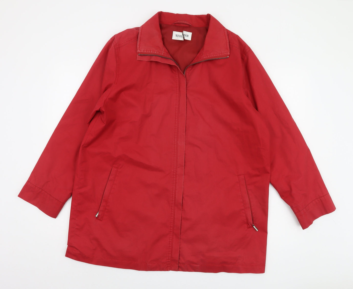 Windsmoor Women's Red Cotton Jacket Size 12