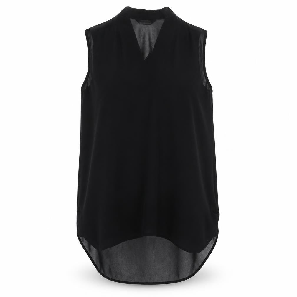 Miss Selfridge Black Sleeveless Blouse Women Size 8
