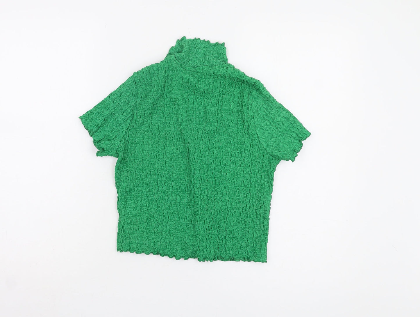 Monki Women's Green Button-Up Shirt Size M